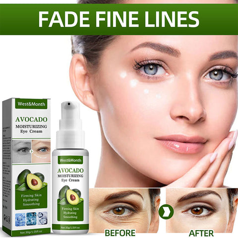 Avocado Eye Cream Elastic Moisturizing Anti-Wrinkle Diminishing Eye Lines Remove Dark Circle Against Puffiness Firming Skin Care