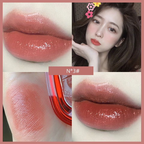 Beyprern Mousse Matte Canned Lip Mud Balm Glaze Velvet Lipstick Lip Gloss Tint Long Lasting Lip Balm Lip Glaze Waterproof Women Makeup