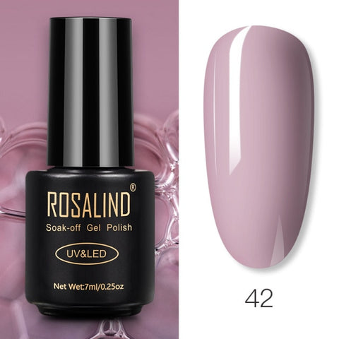 ROSALIND Gel Polish 7ml Gel Nail Polish All For Manicure Semi Permanent Soak Off Gel UV LED Varnishes Base Top Matte Coat