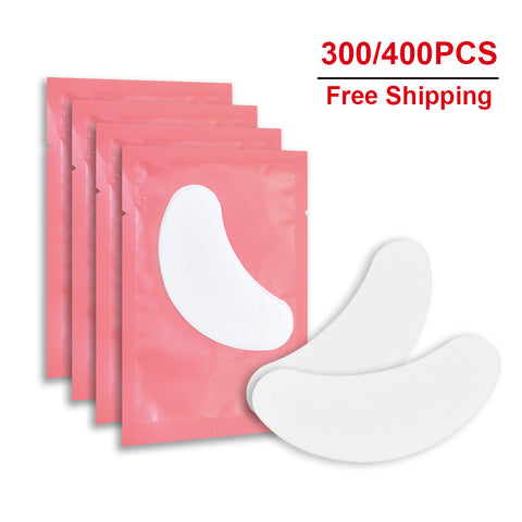 300/400Pairs  Hydrogel Gel Eye Patches For Eyelash Extension Tips Stickers Under Eye Pads Patches Application Makeup
