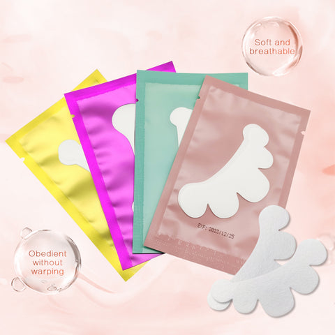 200Pairs Paper Patches For Lash Extension Cloud Shape Under Eye Pads Gel Eyelash Pad Grafting Eyelashes Paper Sticker Wraps Tool