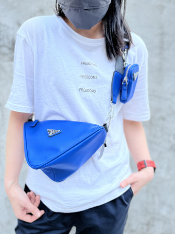 2022 New Trendy Cross Body APRADAING Bag Blue Color WOMEN Shoulder Bag