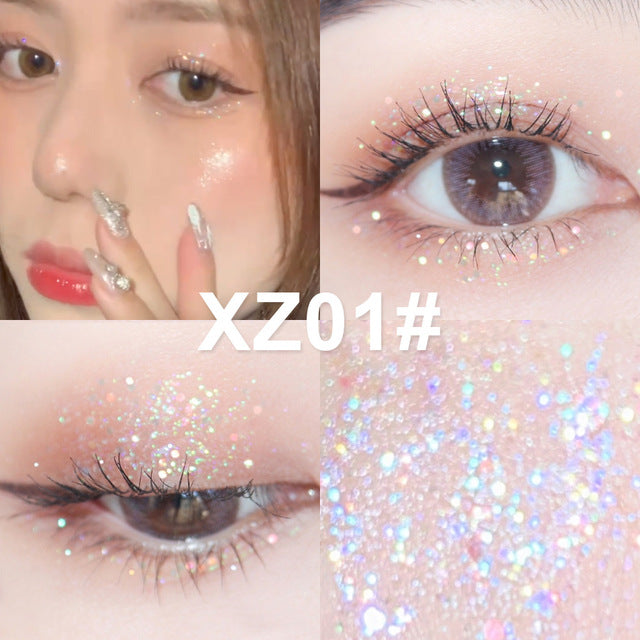 1pcs Diamond Glitter Liquid Eye Shadow Eye Liner Combination Waterproof Shimmer Shine Sequins Eye Pencil Makeup Beauty Tools