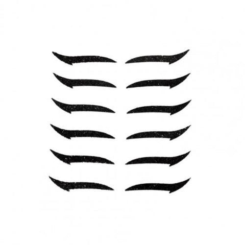 Template Stickers Reusable Anti-fall Plastic Cement Make-up Eyeliner Eyeshadow Sticker for Party Decor